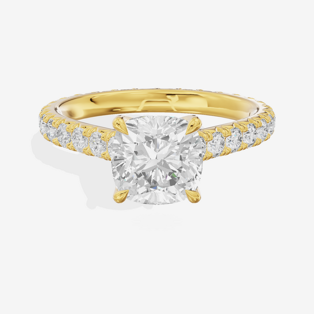 Sincere Cushion Eternity Ring (3/5 ct. tw.) in 14K Yellow Gold
