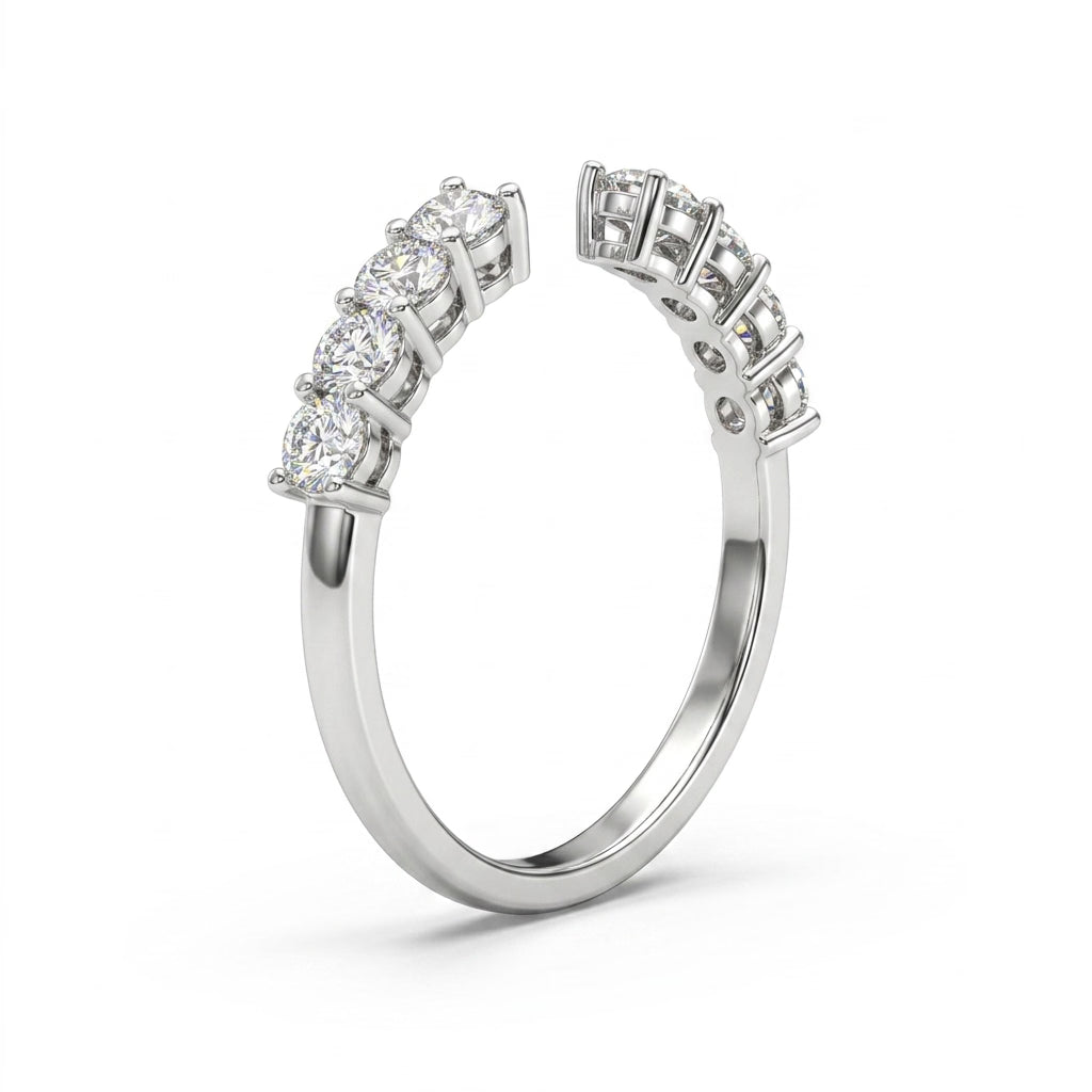 Round Engagement Ring (1/2 ct. tw.) in 18K White Gold