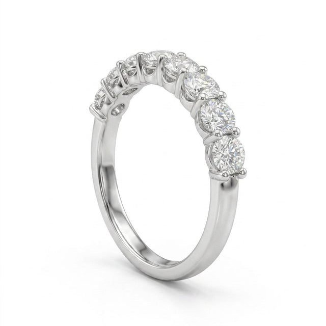 Round Engagement Ring (2/3 ct. tw.) in 18K White Gold