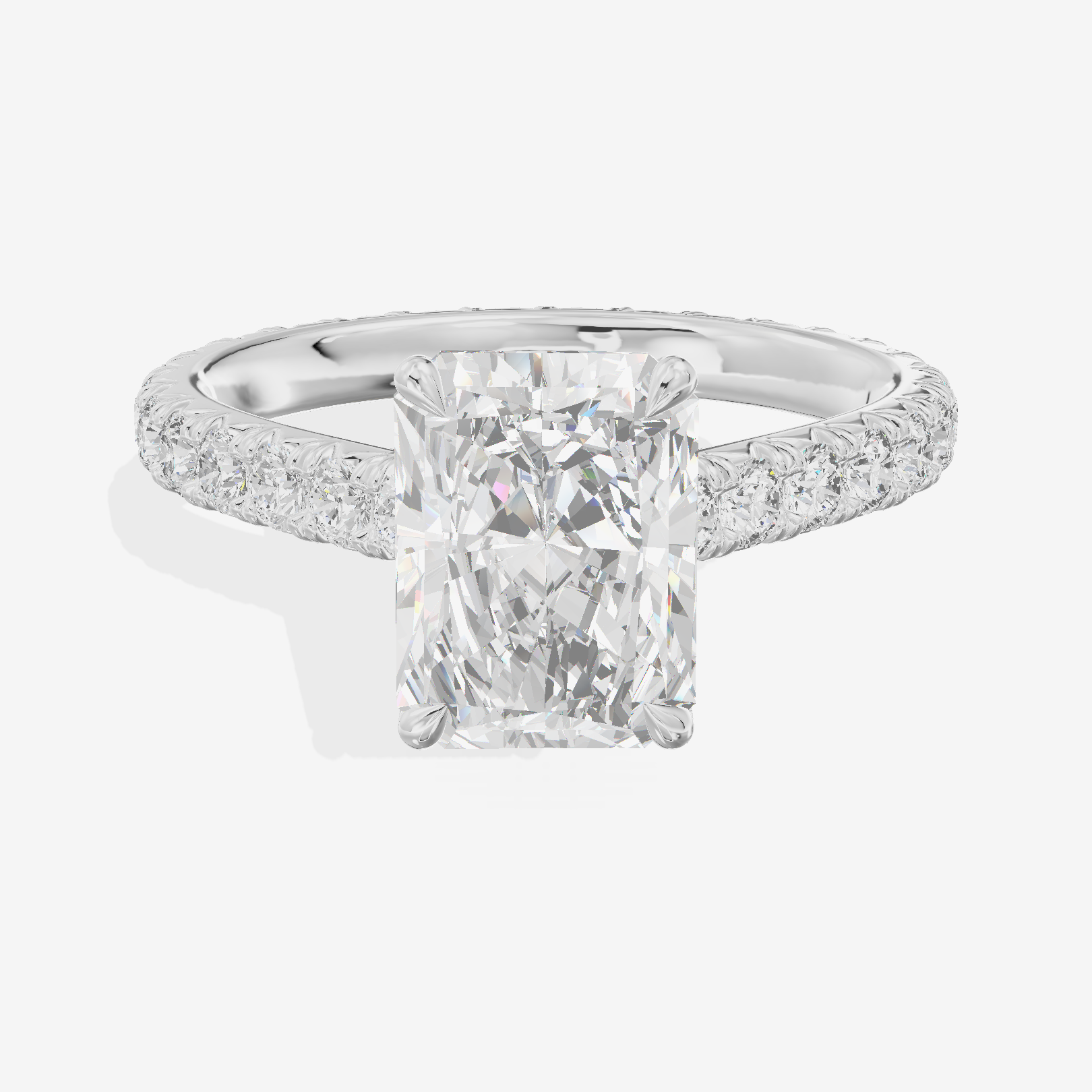 Sincere Radiant Eternity Ring (3/5 ct. tw.) in 18K White Gold