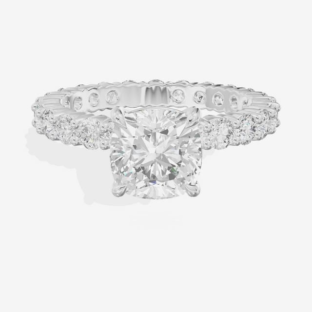 Vowsae Cushion Eternity Ring (3/4 ct. tw.) in 14K White Gold