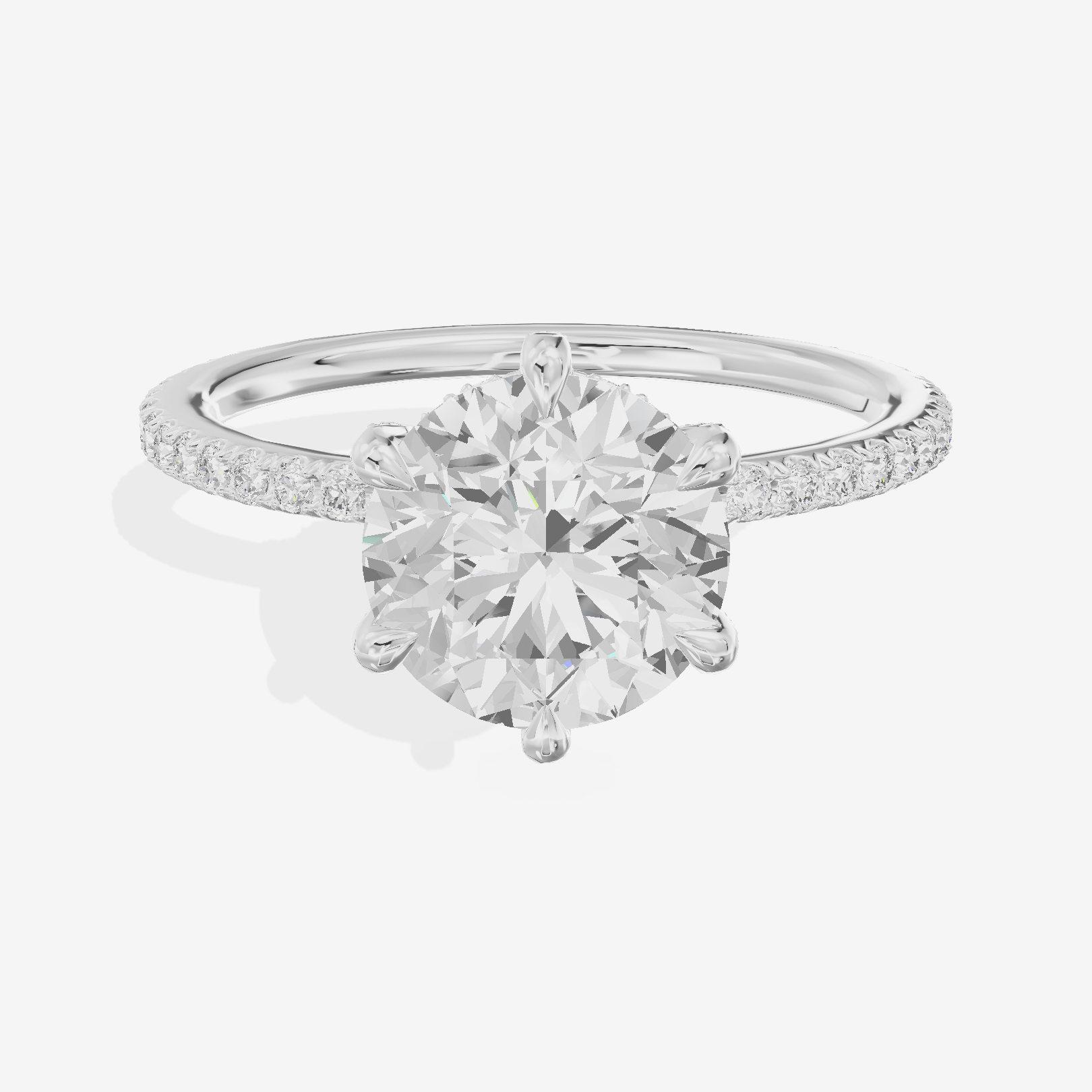 Mayrelle Halo Round Engagement Ring (1/3 ct. tw.) in Platinum
