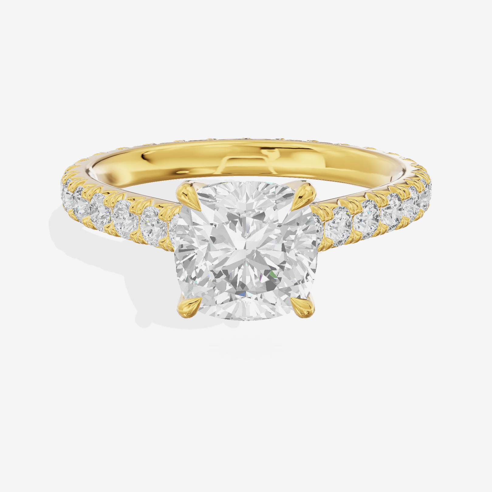 Sincere Cushion Eternity Ring (3/5 ct. tw.) in 14K Yellow Gold