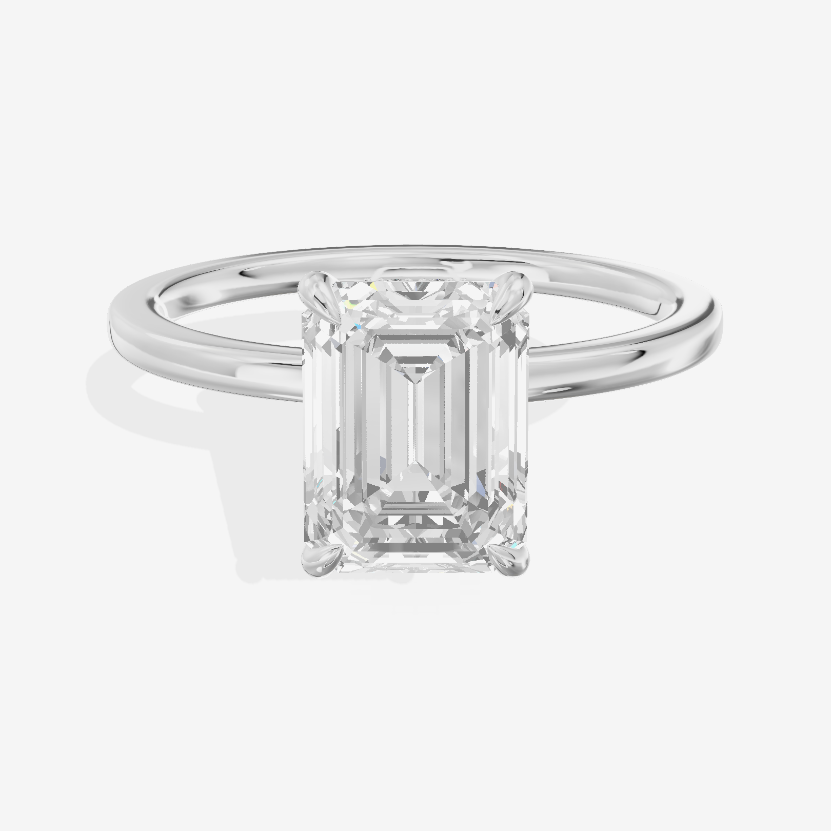 Lateria Halo Emerald Engagement Ring (1/3 ct. tw.) in 18K White Gold