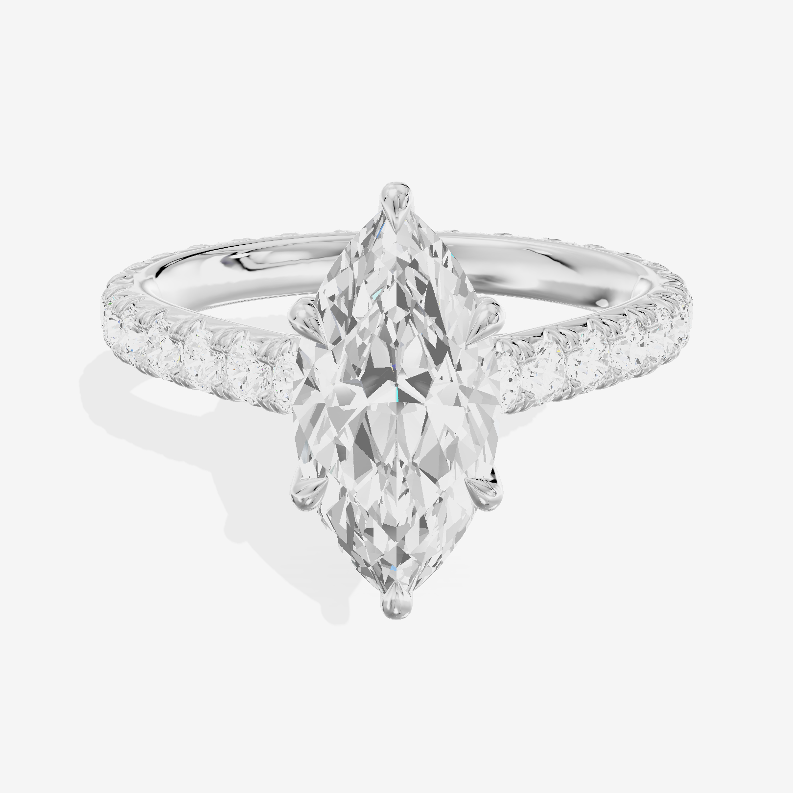 Sincere Marquise Eternity Ring (3/5 ct. tw.) in 14K White Gold