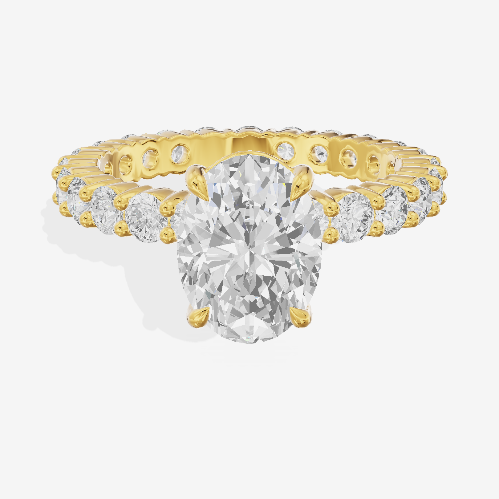 Vowsae Oval Eternity Ring (3/4 ct. tw.) in 18K Yellow Gold