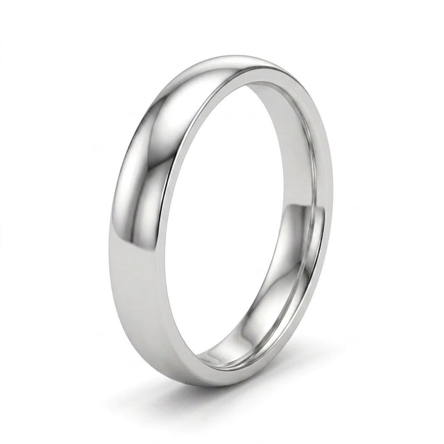 Round Wedding Band (1/10 ct. tw.) in 18K White Gold