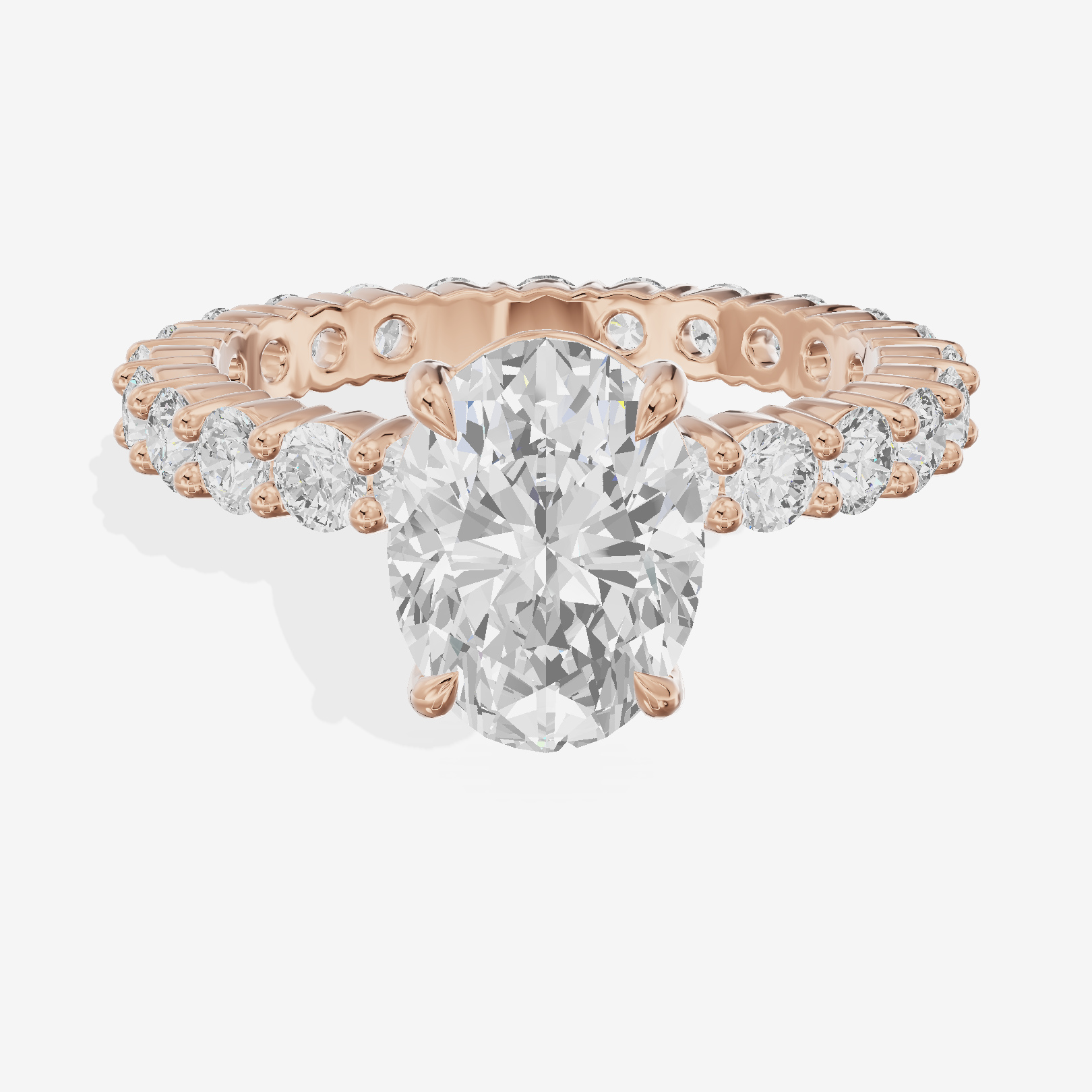 Vowsae Oval Eternity Ring (3/4 ct. tw.) in 14K Rose Gold
