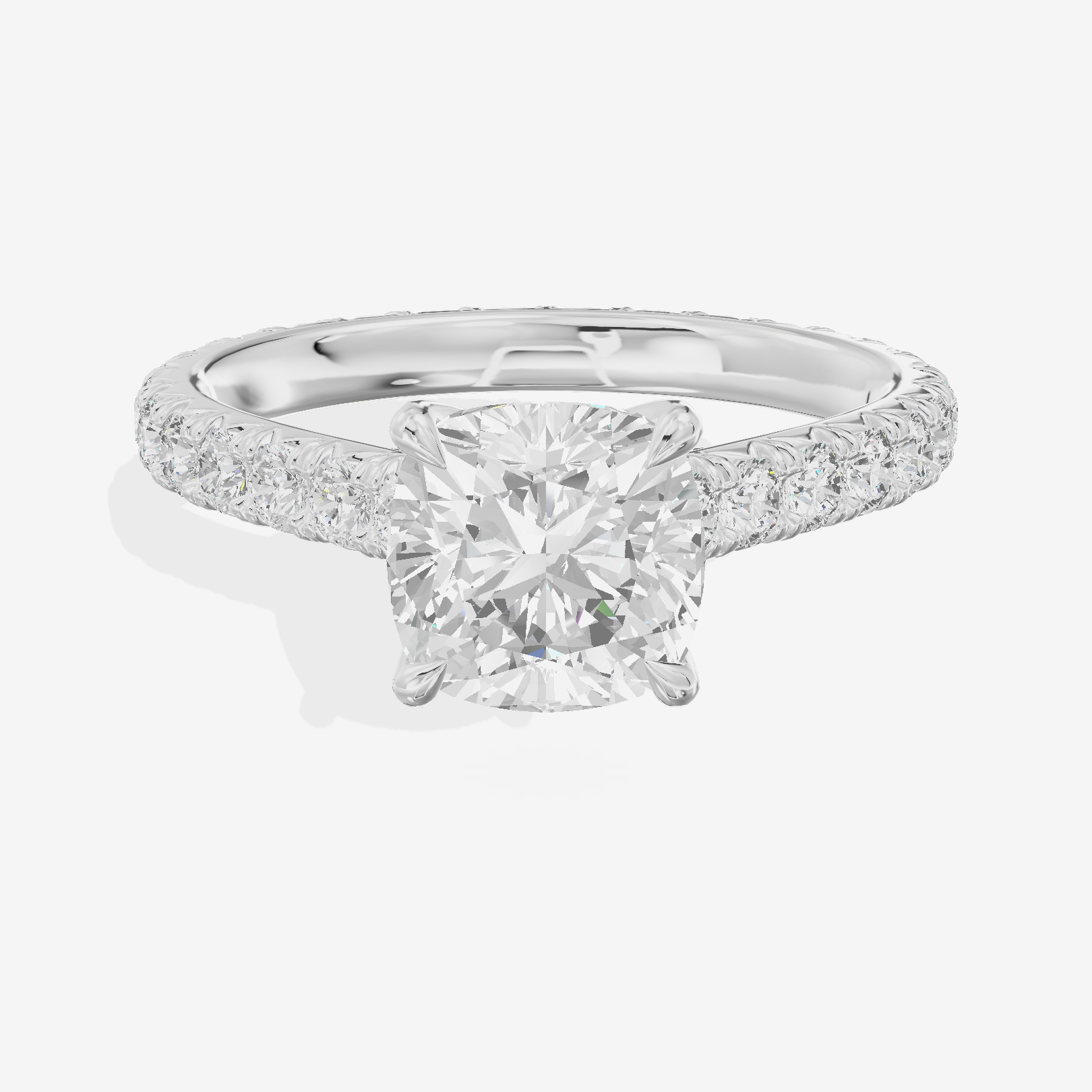 Sincere Cushion Eternity Ring (3/5 ct. tw.) in 14K White Gold