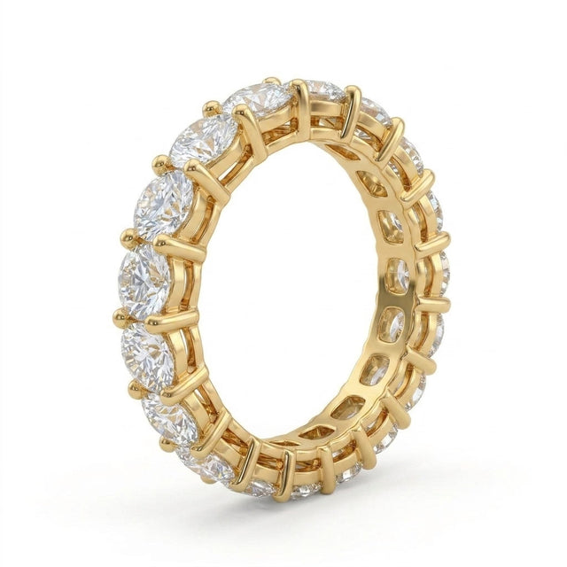 Eternity Round Engagement Ring (3.48 ct. tw.) in 18K Yellow Gold
