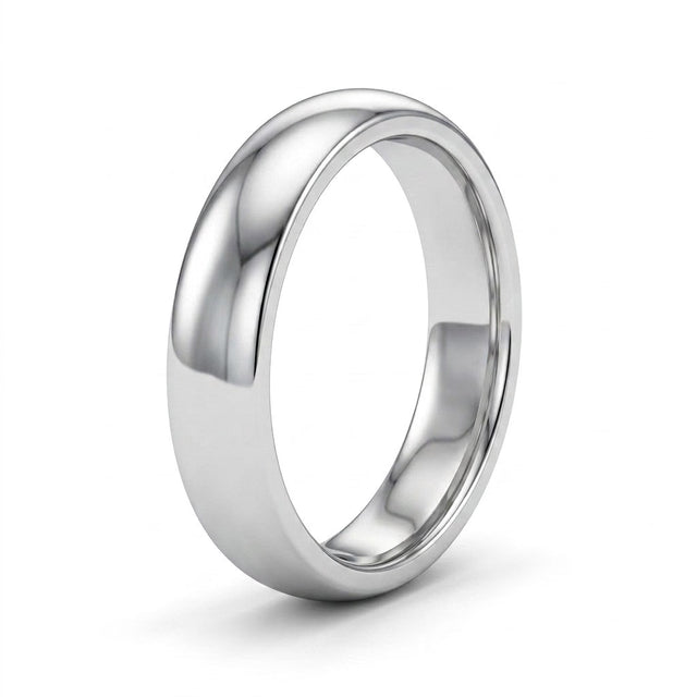 Round Wedding Band (1/10 ct.) in 18K White Gold