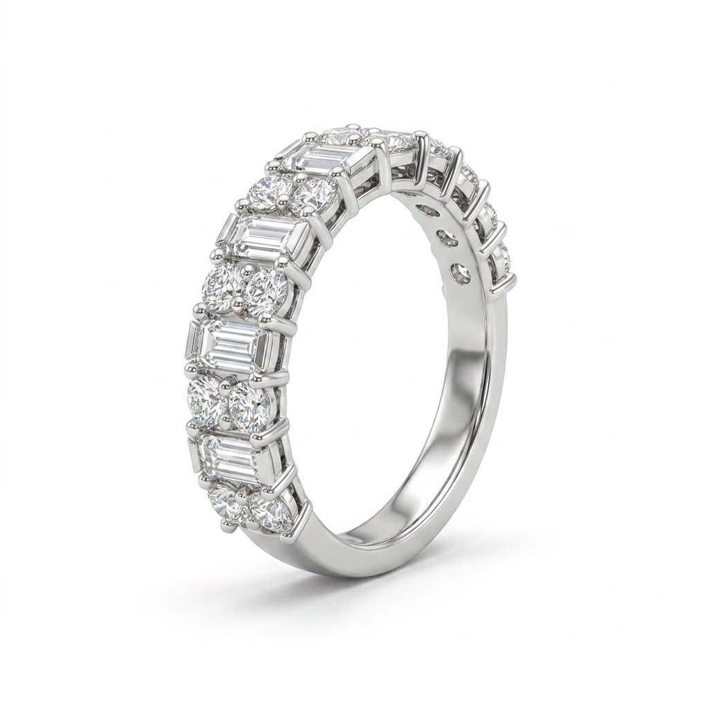 Eternity Tapered Baguette Engagement Ring (1.11 ct. tw.) in 18K White Gold