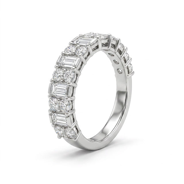 Eternity Tapered Baguette Engagement Ring (1.11 ct. tw.) in 18K White Gold