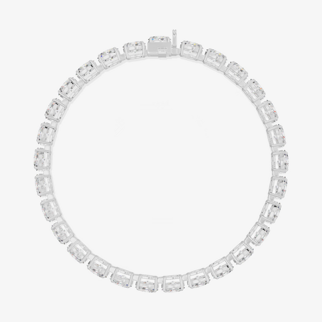 Oval Tennis Bracelet (6.57 ct. tw.) in 18K White Gold