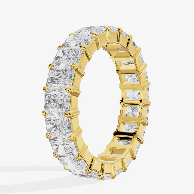Radiant Full Eternity Diamond Band (4.45 ct. tw.) in 14K Yellow Gold