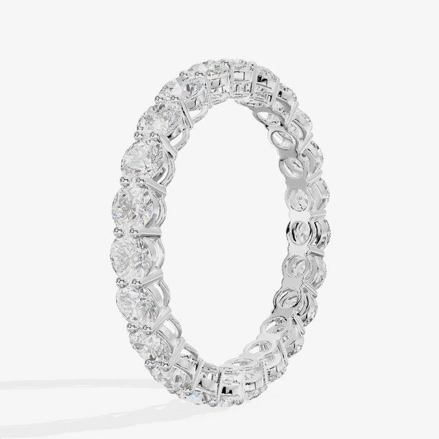 Shared Prong Full Eternity Diamond Band (1.64 ct. tw.) in 18K White Gold