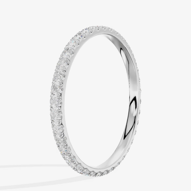 Shared Prong Full Eternity Diamond Band (1/2 ct. tw.) in 14K White Gold