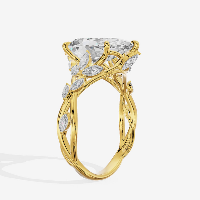 Vine Marquise Pear Engagement Ring (3.06 ct. tw.) in 14K Yellow Gold