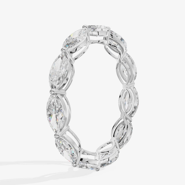 Marquise Full Eternity Diamond Band (1.69 ct. tw.) in 18K White Gold