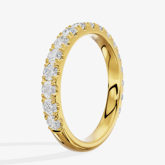 Three Quarter Eternity Diamond Band (3/4 ct. tw.) in 18K Yellow Gold