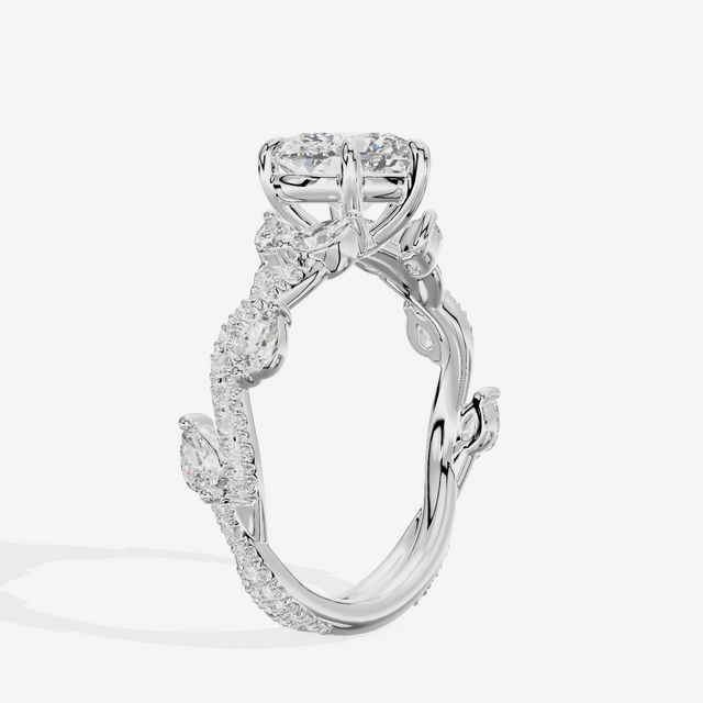 Vintage Heartline Heart Engagement Ring (2/3 ct. tw.) in Platinum