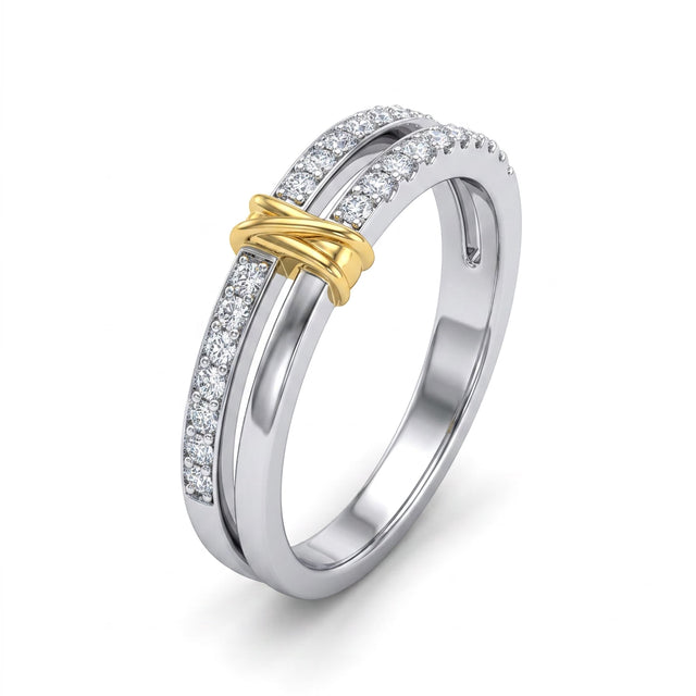 Low Profile Split Shank Round Wedding Band