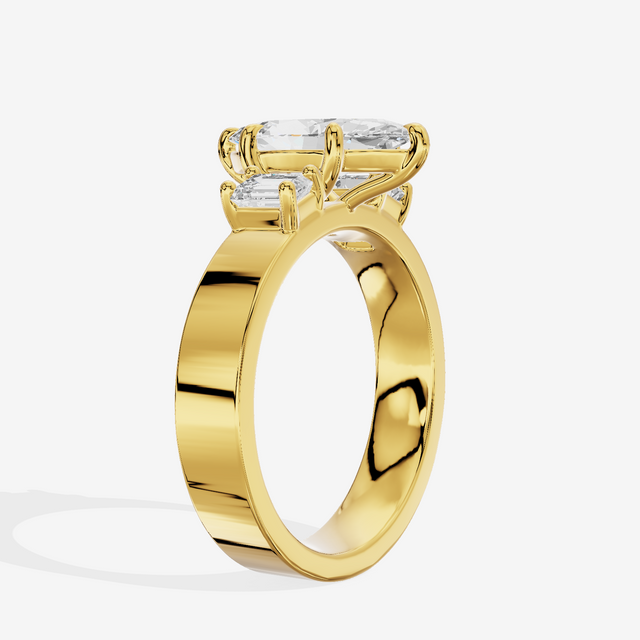 Vintage Vowsae Three Stone Marquise Engagement Ring (1/2 ct. tw.) in 14K Yellow Gold