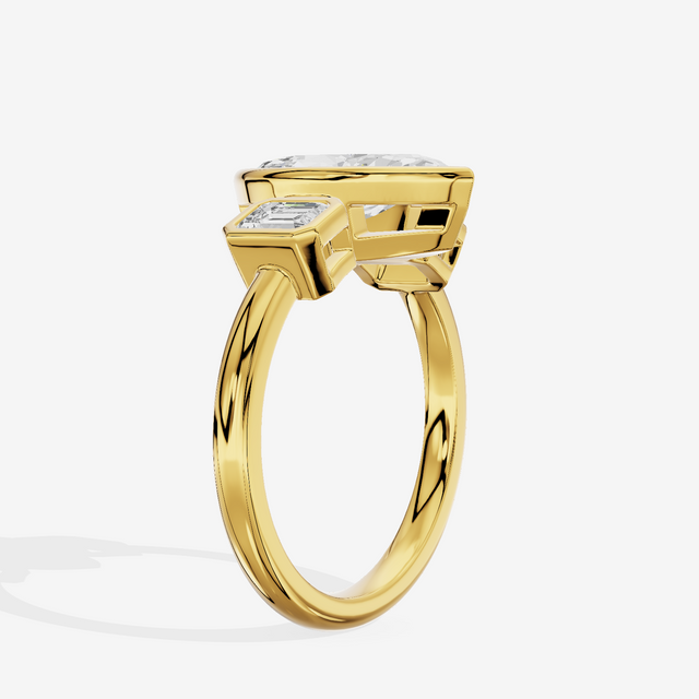 Selenia Three Stone Marquise Engagement Ring (1/2 ct. tw.) in 14K Yellow Gold