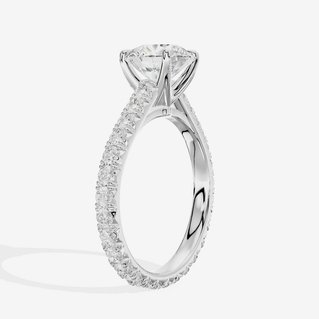 Sincere Round Eternity Ring (3/5 ct. tw.) in 14K White Gold
