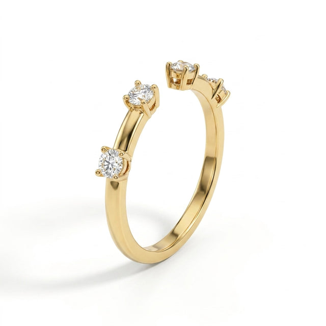 Round Engagement Ring (1/4 ct. tw.) in 18K Yellow Gold