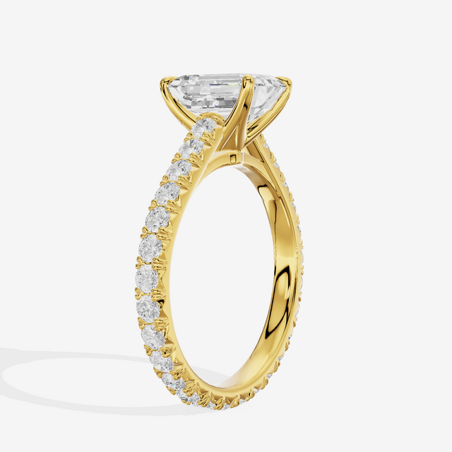 Sincere Emerald Eternity Ring (3/5 ct. tw.) in 14K Yellow Gold