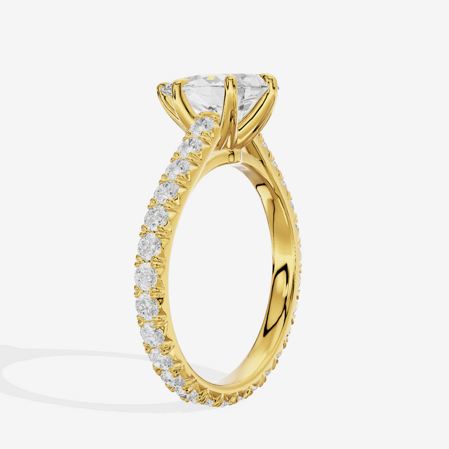 Sincere Pear Eternity Ring (3/5 ct. tw.) in 18K Yellow Gold