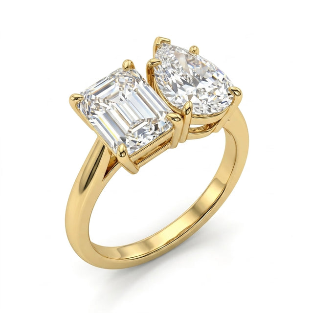 Pear Engagement Ring (3.07 ct. tw.) in 18K Yellow Gold