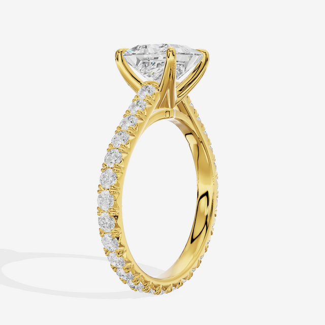 Sincere Princess Eternity Ring (3/5 ct. tw.) in 14K Yellow Gold