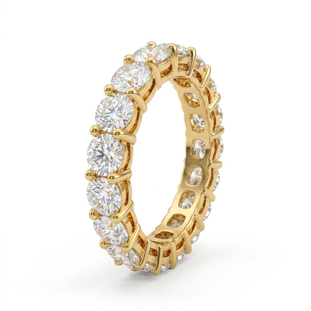 Eternity Round Engagement Ring (3.48 ct. tw.) in 18K Yellow Gold