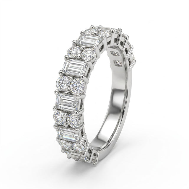 Eternity Tapered Baguette Engagement Ring (1.11 ct. tw.) in 18K White Gold