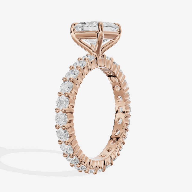 Vowsae Asscher Eternity Ring (3/4 ct. tw.) in 14K Rose Gold