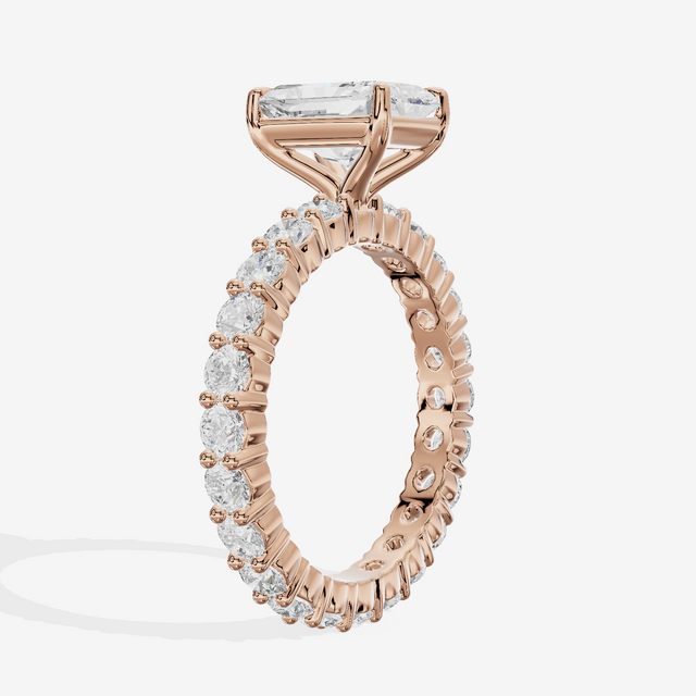 Vowsae Radiant Eternity Ring (3/4 ct. tw.) in 14K Rose Gold
