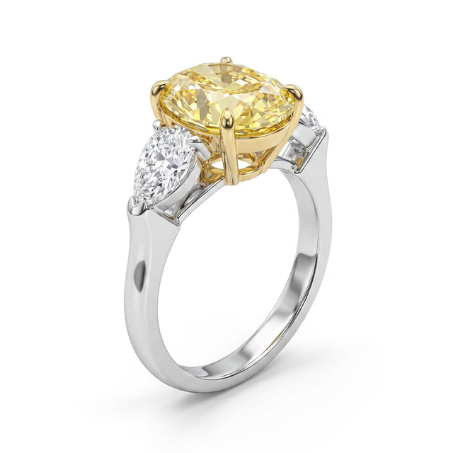 Three Stone Oval Engagement Ring