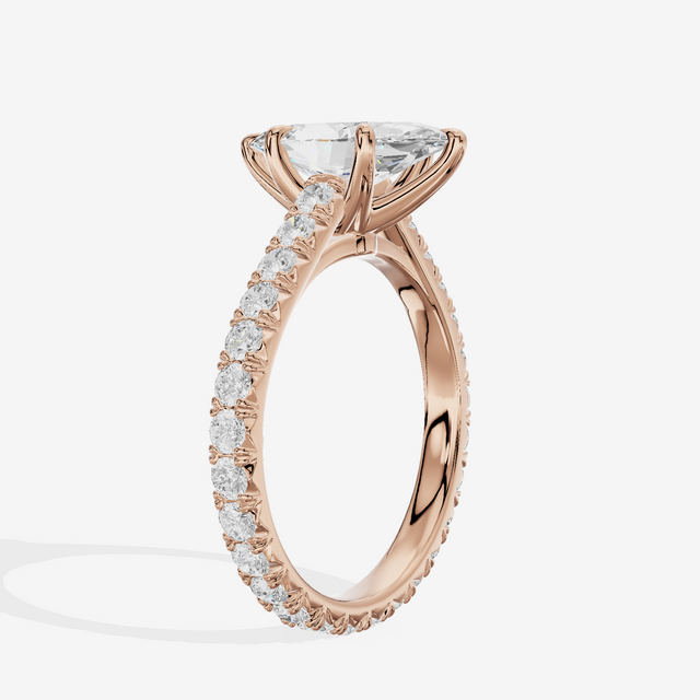 Sincere Marquise Eternity Ring (3/5 ct. tw.) in 14K Rose Gold