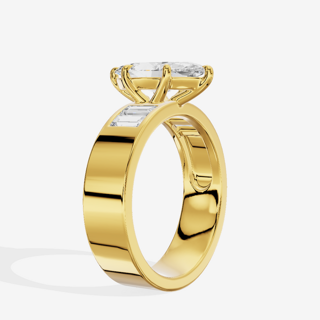 Grand Sincere Marquise Engagement Ring with Side Stones (3/5 ct. tw.) in 14K Yellow Gold