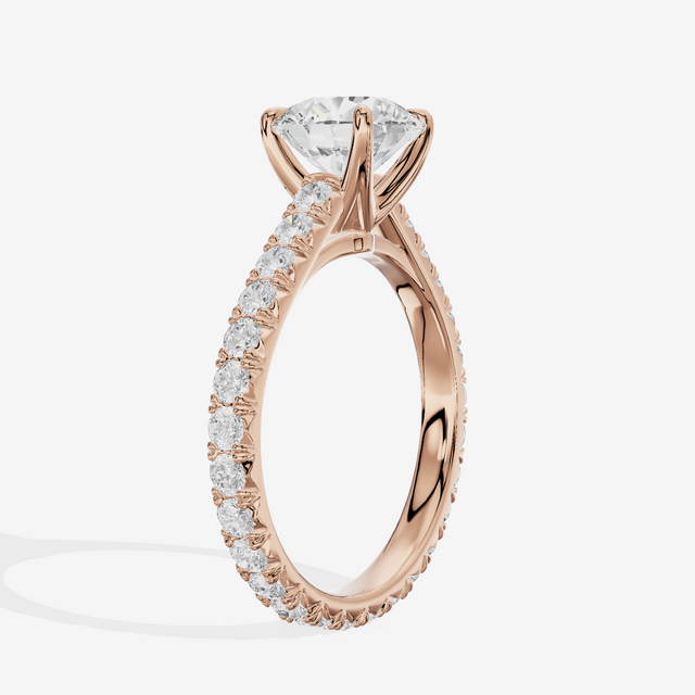 Sincere Round Eternity Ring (3/5 ct. tw.) in 14K Rose Gold
