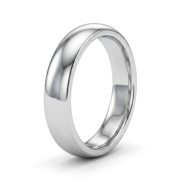 Round Wedding Band (1/10 ct.) in 18K White Gold