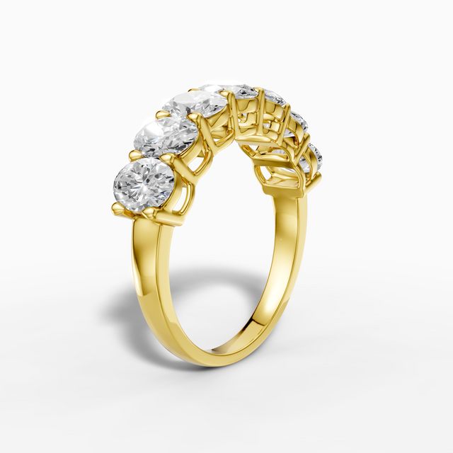 18K White Gold Oval Cut Lab-Grown Diamond Ring (3.09ctw, D-E VS-VVS)