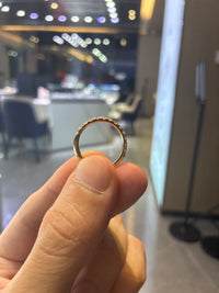 For briannashag rose gold half pavé band ring D-E/VS-VVS 13 stones total 0.543ct Size8