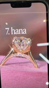 For Kendra, Deposit for 2.5ct pear-shaped diamond (D/VVS2), add diamonds on the bridge with a hidden halo, size 7, in 14K solid yellow gold