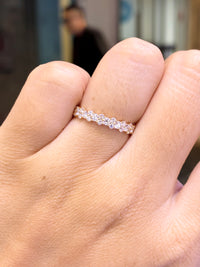 For LiYing, Custom Deposit for 1ct Lab Diamond Full Eternity Band, DE/VS-VVS, 18k gold