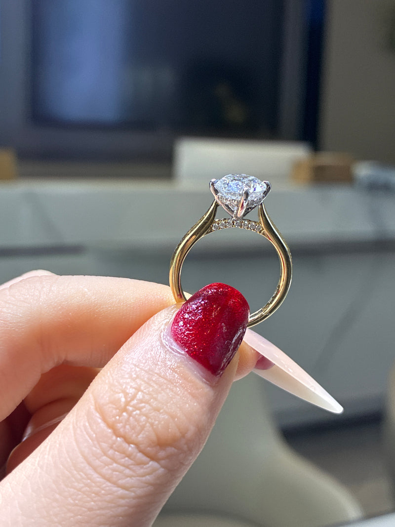 For jeri 14k gold E/vs1 2.168ct round cut