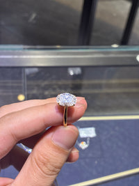 For Gigi,14k yellow gold main stone 3.03ct E/VVS2 side stone 0.113ct