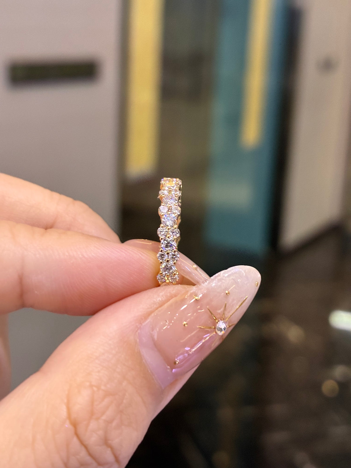 For LiYing, Custom Deposit for 1ct Lab Diamond Full Eternity Band, DE/VS-VVS, 18k gold